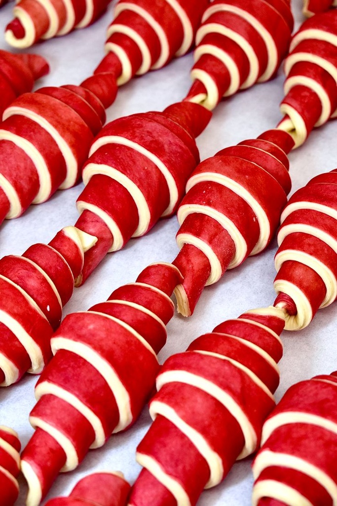 Croissant red raw mini