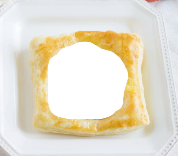 Croissant Danish Square Raw 8x8 90gr