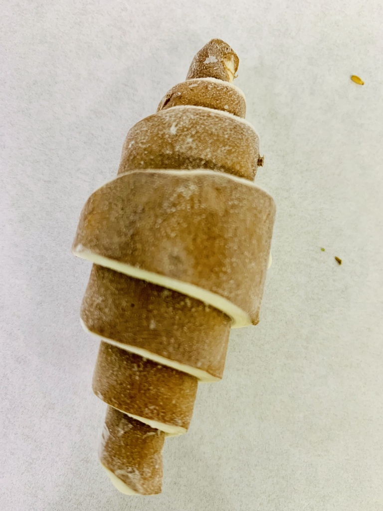 Croissant cacao raw mini