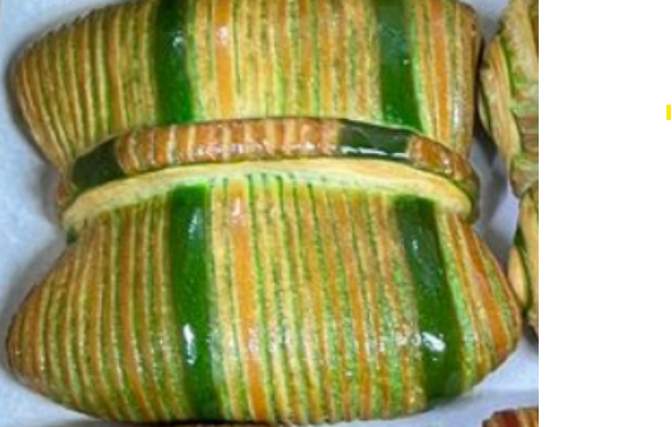 Striped danish tie green Mini