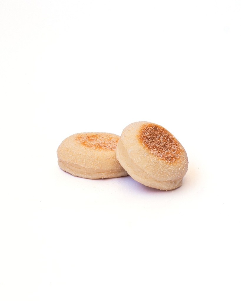 English muffin plain beau 8cm 80%cook with complete sourdough 