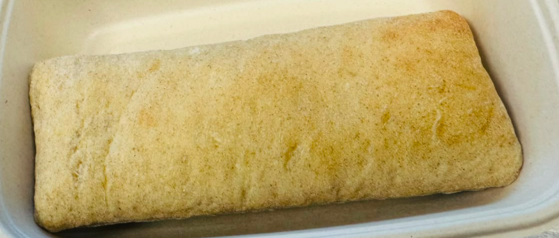 Ciabatta Rye L:18cm W:7cm 80% cook 