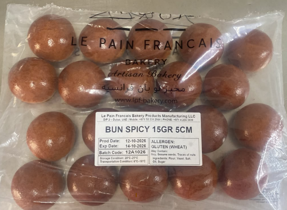 Bun Spicy 15gr after baking