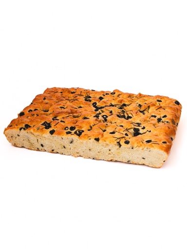 Focaccia black olive rosemary 1500gr (After Baking 1400gr)